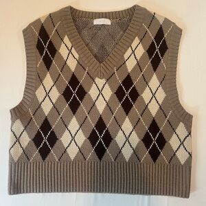 Oak and Fort - Arygle Sweater Vest